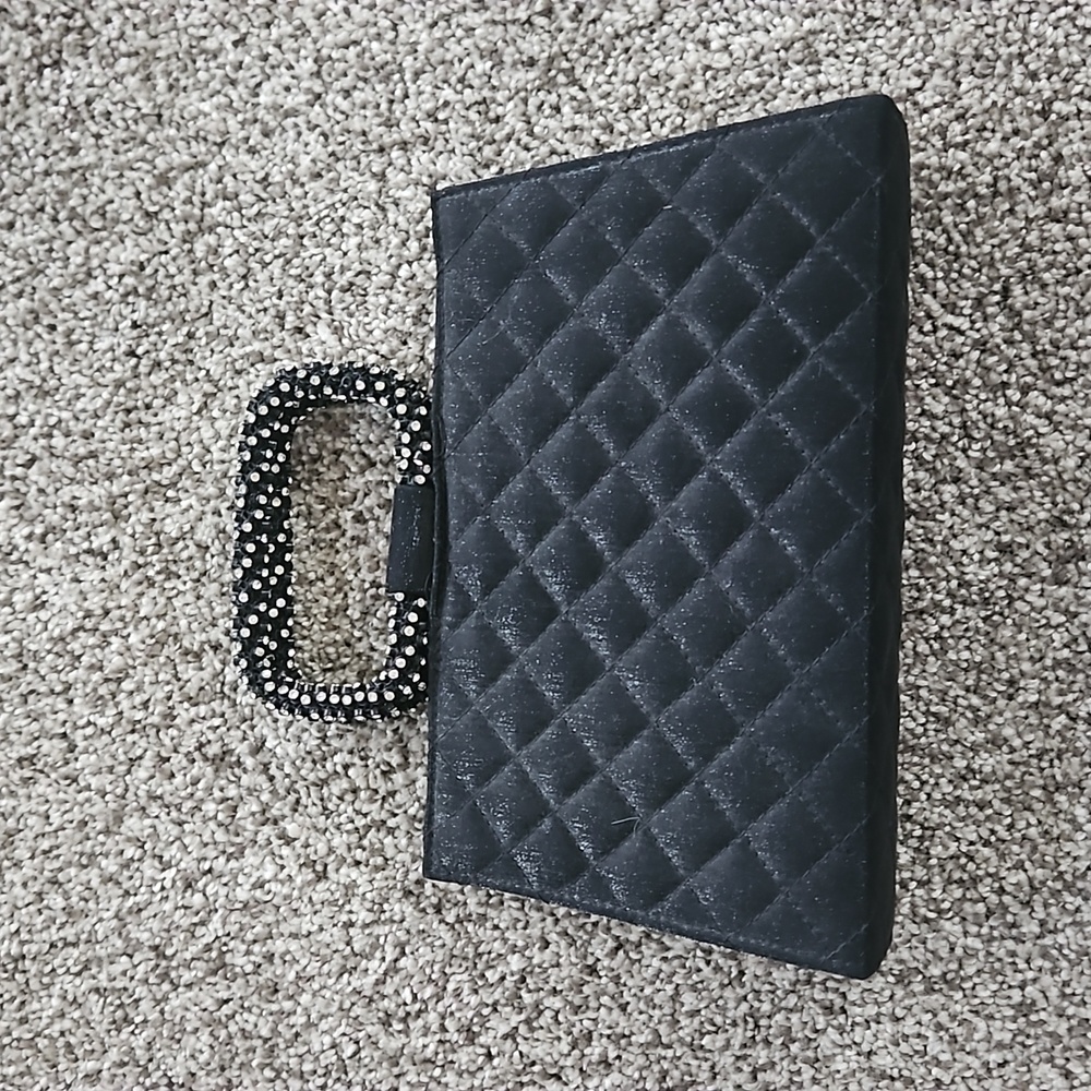 Black bling purse